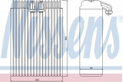 NISSENS 92200 -  Испаритель, кондиционер