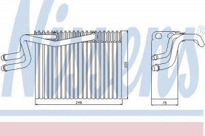 NISSENS 92215 -  Испаритель, кондиционер