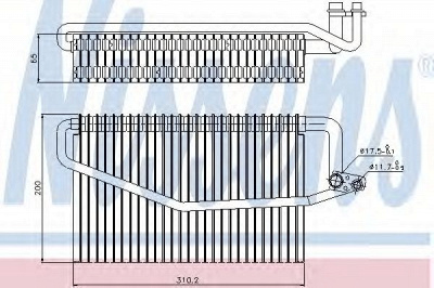 NISSENS 92245 -  Испаритель, кондиционер