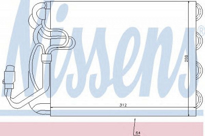 NISSENS 92247 -  Испаритель, кондиционер