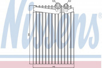 NISSENS 92249 -  Испаритель, кондиционер