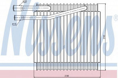 NISSENS 92279 -  Испаритель, кондиционер