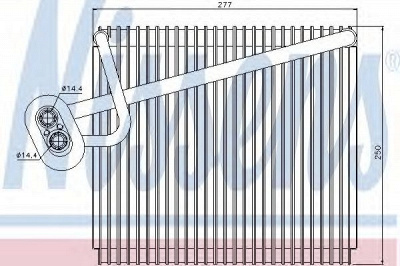 NISSENS 92289 -  Испаритель, кондиционер