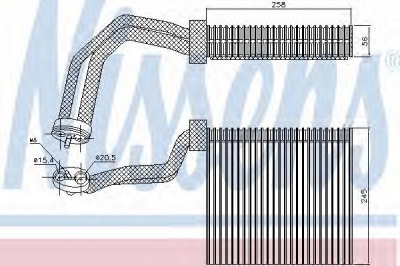 NISSENS 92293 -  Испаритель, кондиционер
