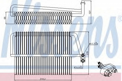 NISSENS 92300 -  Испаритель, кондиционер