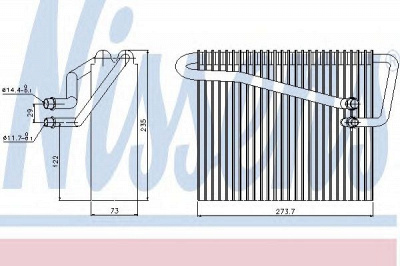 NISSENS 92301 -  Испаритель, кондиционер