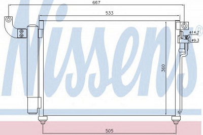 NISSENS 940003 -  Конденсатор, кондиционер