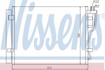 NISSENS 940007 -  Конденсатор, кондиционер