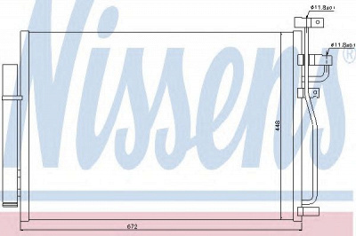 NISSENS 940010 -  Конденсатор, кондиционер