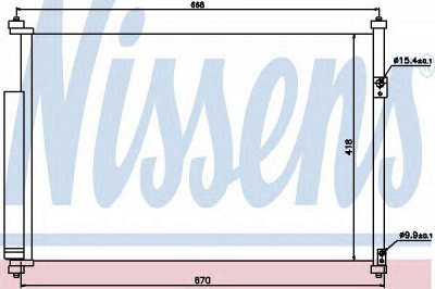NISSENS 940012 -  Конденсатор, кондиционер