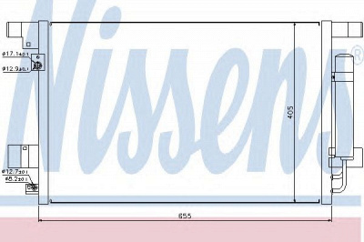 NISSENS 940029 -  Конденсатор, кондиционер