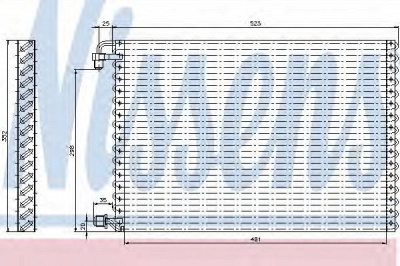 NISSENS 94003 -  Конденсатор, кондиционер