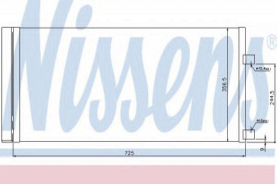 NISSENS 940034 -  Конденсатор, кондиционер