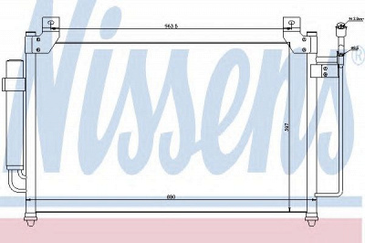 NISSENS 940049 -  Конденсатор, кондиционер