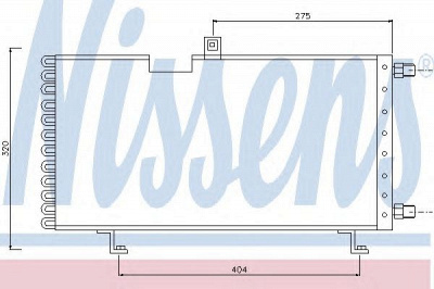 NISSENS 94005 -  Конденсатор, кондиционер