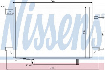NISSENS 940054 -  Конденсатор, кондиционер