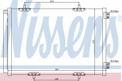 NISSENS 940055 -  Конденсатор, кондиционер