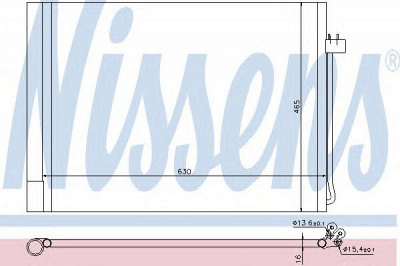 NISSENS 940058 -  Конденсатор, кондиционер