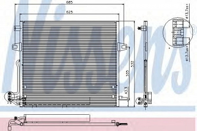 NISSENS 940066 -  Конденсатор, кондиционер