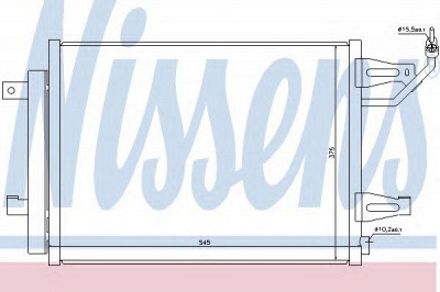 NISSENS 940067 -  Конденсатор, кондиционер