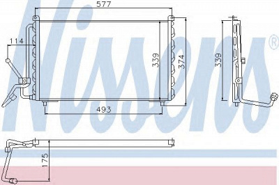 NISSENS 94007 -  Конденсатор, кондиционер