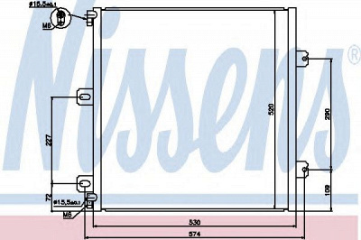 NISSENS 940076 -  Конденсатор, кондиционер