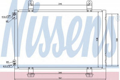 NISSENS 940079 -  Конденсатор, кондиционер
