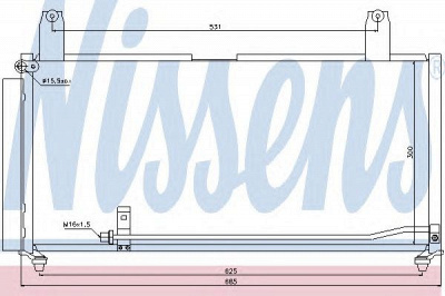 NISSENS 940080 -  Конденсатор, кондиционер