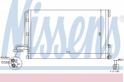 NISSENS 940087 -  Конденсатор, кондиционер