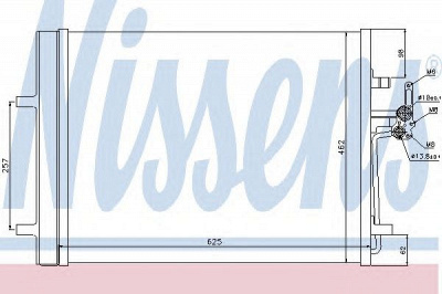 NISSENS 940088 -  Конденсатор, кондиционер