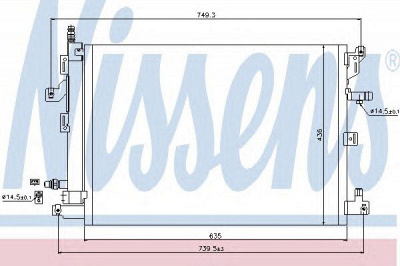 NISSENS 940089 -  Конденсатор, кондиционер