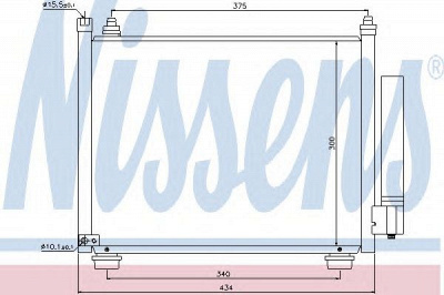 NISSENS 940092 -  Конденсатор, кондиционер