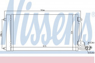 NISSENS 940093 -  Конденсатор, кондиционер