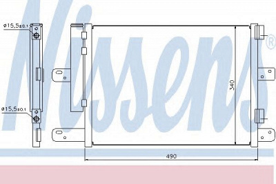 NISSENS 940096 -  Конденсатор, кондиционер