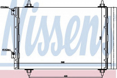 NISSENS 940105 -  Конденсатор, кондиционер