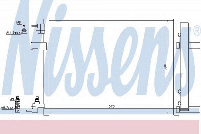 NISSENS 940134 -  Конденсатор, кондиционер