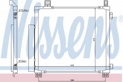NISSENS 940136 -  Конденсатор, кондиционер