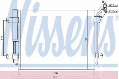 NISSENS 940138 -  Конденсатор, кондиционер