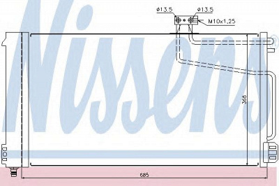 NISSENS 940145 -  Конденсатор, кондиционер