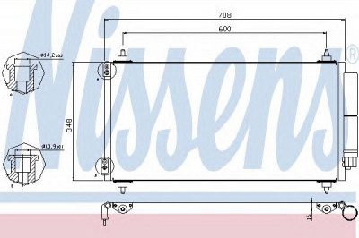 NISSENS 940146 -  Конденсатор, кондиционер