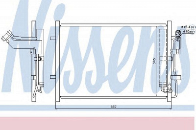 NISSENS 940148 -  Конденсатор, кондиционер