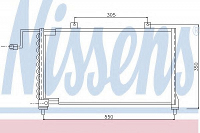 NISSENS 94015 -  Конденсатор, кондиционер