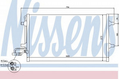 NISSENS 940154 -  Конденсатор, кондиционер