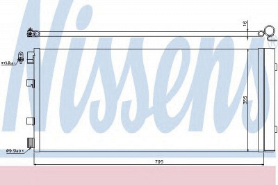 NISSENS 940158 -  Конденсатор, кондиционер