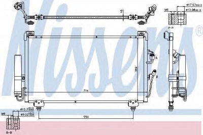 NISSENS 940165 -  Конденсатор, кондиционер