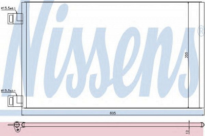 NISSENS 940184 -  Конденсатор, кондиционер