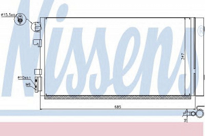 NISSENS 940259 -  Конденсатор, кондиционер