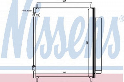 NISSENS 940284 -  Конденсатор, кондиционер