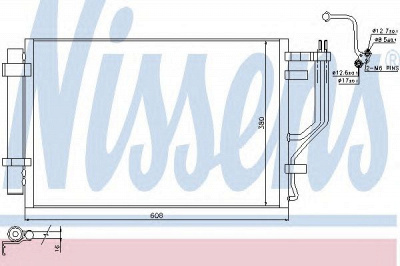 NISSENS 940296 -  Конденсатор, кондиционер