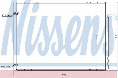 NISSENS 940298 -  Конденсатор, кондиционер